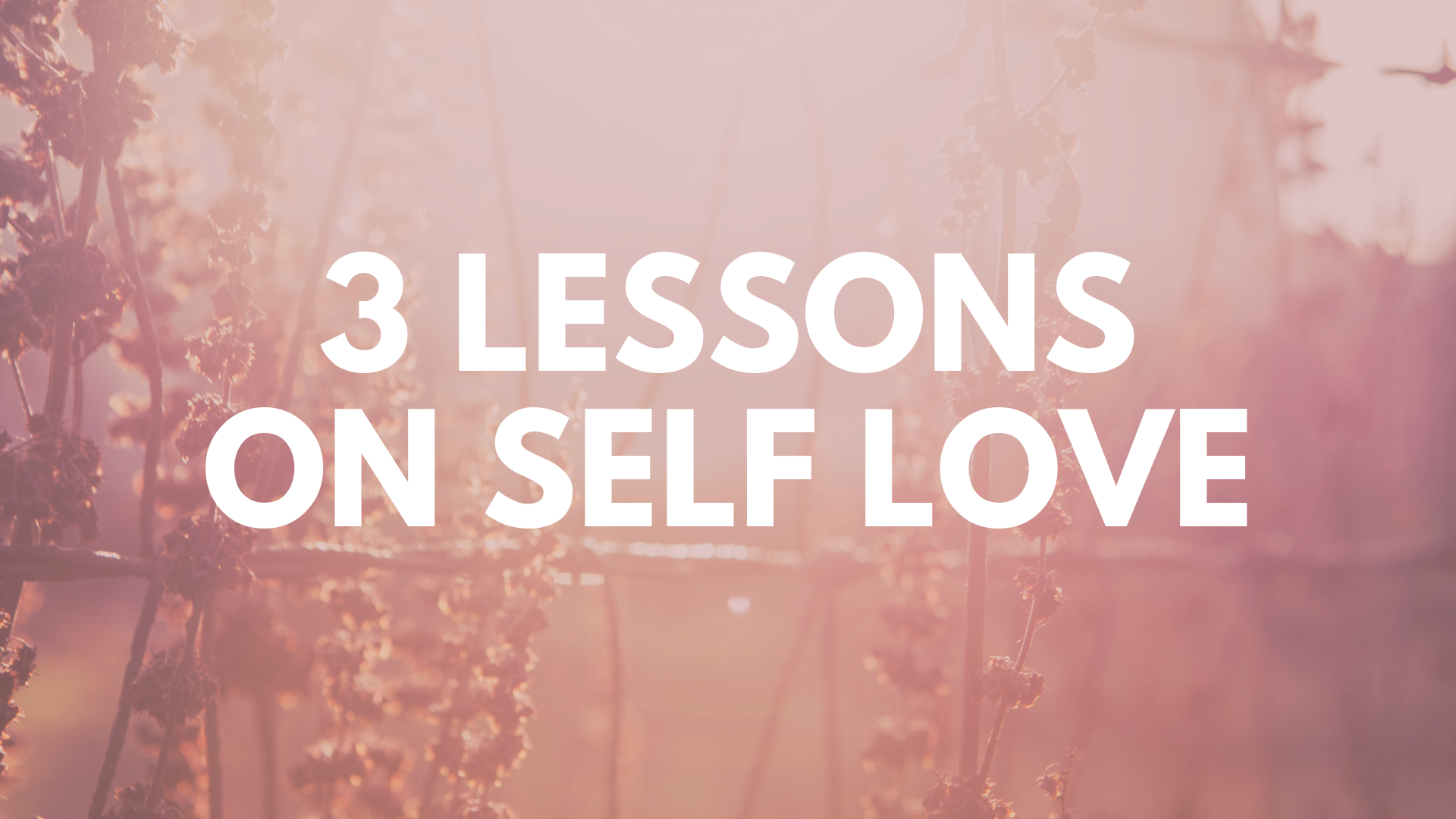 3 Lessons on Self Love - Athlete Lab